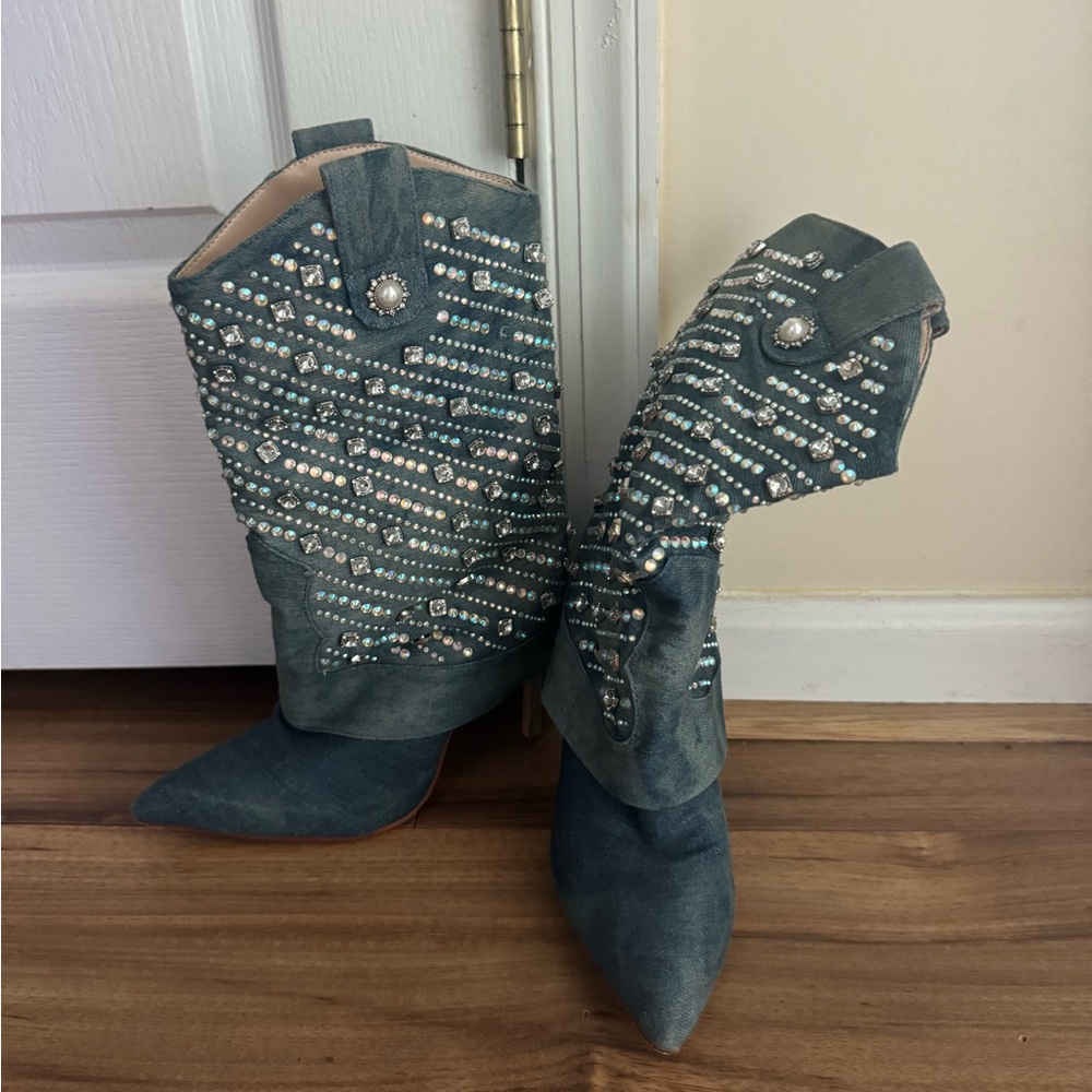 Rhinestone Cowgirl Boot Heels